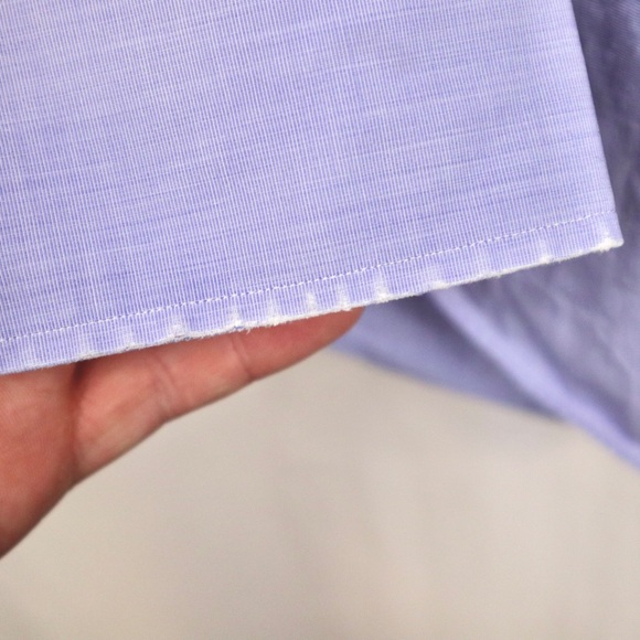 Sid Mashburn Blue Mens Size Small Long Sleeve Button Up Shirt Oxford Poplin - Picture 10 of 10